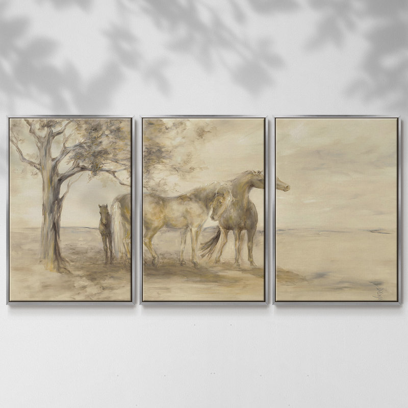 Arbre familial 3 pièces, H 24 po x l 48 po x P 2 po, Argent