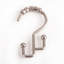 Crochets de rideau de douche à double marche en métal résistants à la rouille Utopia Alley, crochets de douche en métal Easy Glide pour salle de bain, ustensiles de cuisine, rideaux, vêtements, serviettes, etc. - ensemble de 12, nickel brossé-20942073