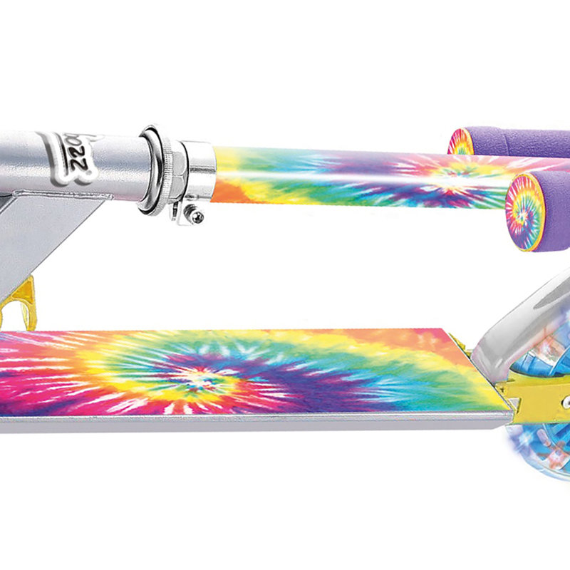 Scooter Tie Dye avec roues clignotantes