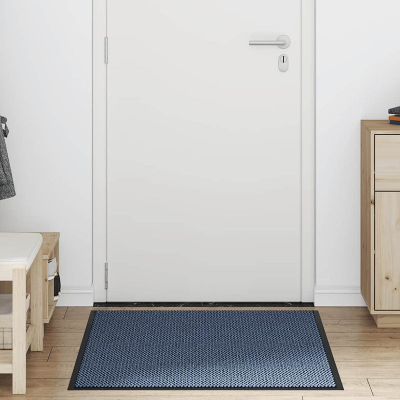 Doormat Non-Slip, Blue, 90cm W x 150cm L