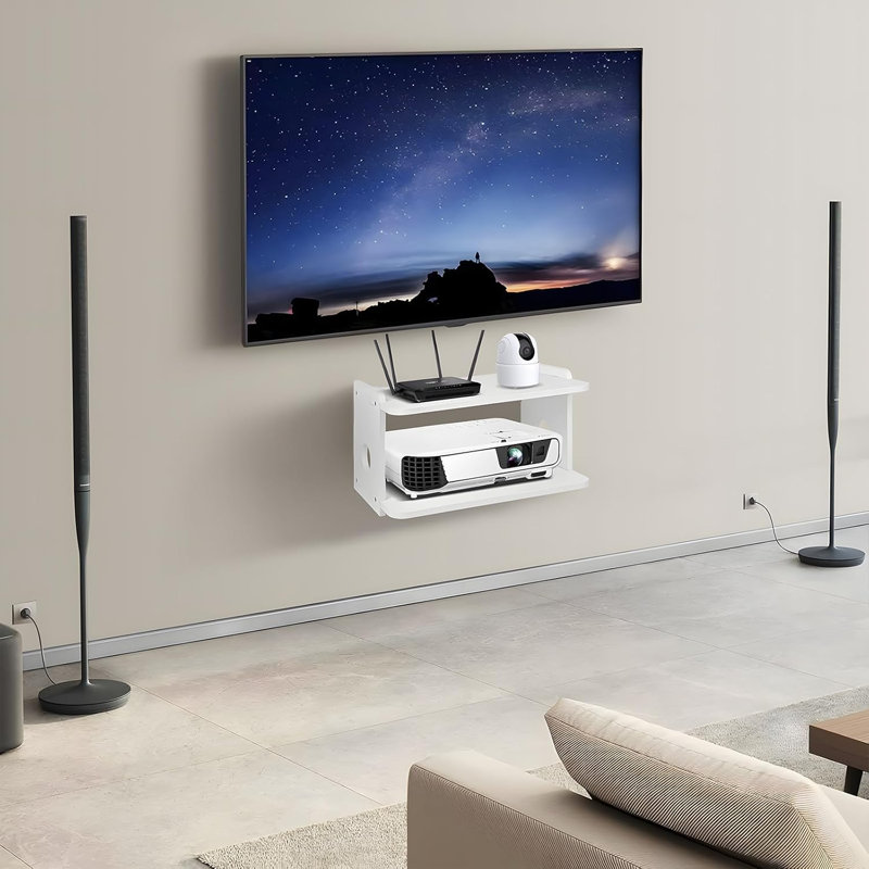Tablette pour projecteur, tablette flottante murale pour projecteur, support pour projecteur, support pour projecteur