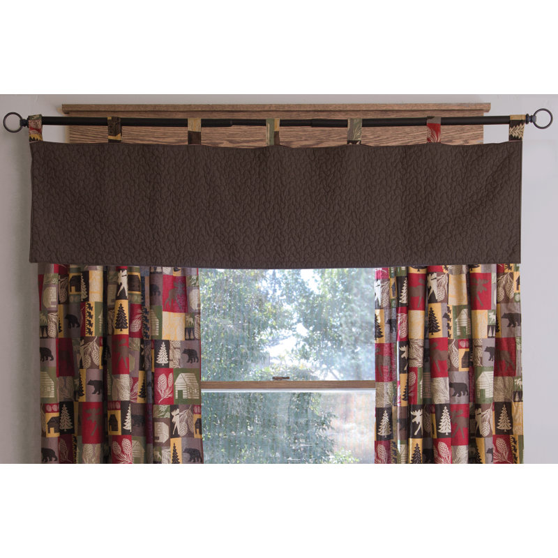 Cabin In The Woods Tailored Window Valance