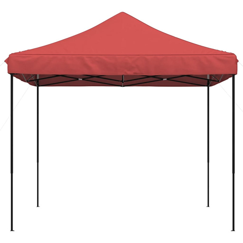 Steel Pop Up Gazebo, Black, Light Grey, 235cm H x 300cm W x 300cm D