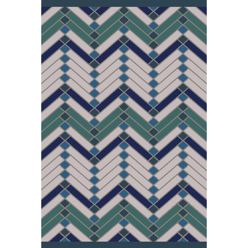 Wellow Cotton Oriental Indoor Rug, Rectangle 2' x 3'