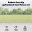 Vidaxl Hexagon Fence Galvanised Steel-114621624-114621655