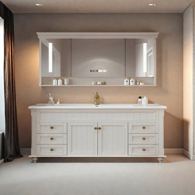 American country-style smart bathroom cabinet