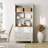 Scarlett 72.1"H X 33.9"W Bookcase With 3 Drawers, Tall Book Case Shelf With 3-Tier Open Book Shelfs, Large Wood Bookcases Farmhouse Bookshelves For Living Room Bedroom Home Office Kitchen-805032002