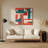 Hard Edge 89 Orange Metal Wall Art