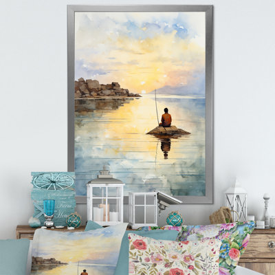 Meditation Serenity By The Sea 3 - Art mural méditation