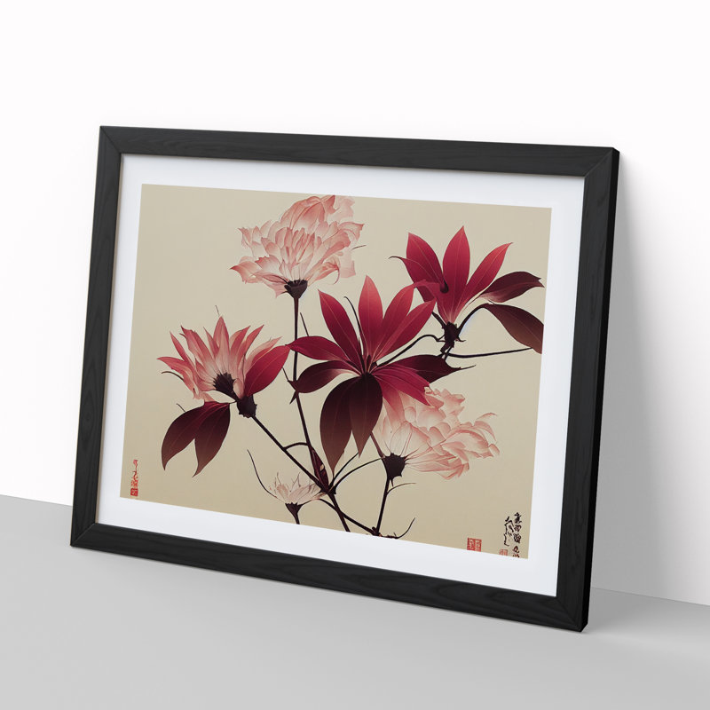 Inspirational Flowers - Framed Print, Black Framed, 25cm H x 34cm W x 2cm D