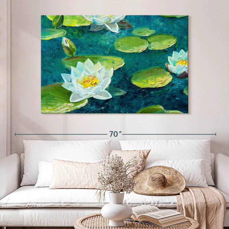 Harnek Lily Pad Flower, 34" H x 51" W