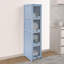 Petite armoire de rangement sur pied à 4 niveaux avec armoire de rangement pour chambre à coucher, salon et salle d'étude-1303548208