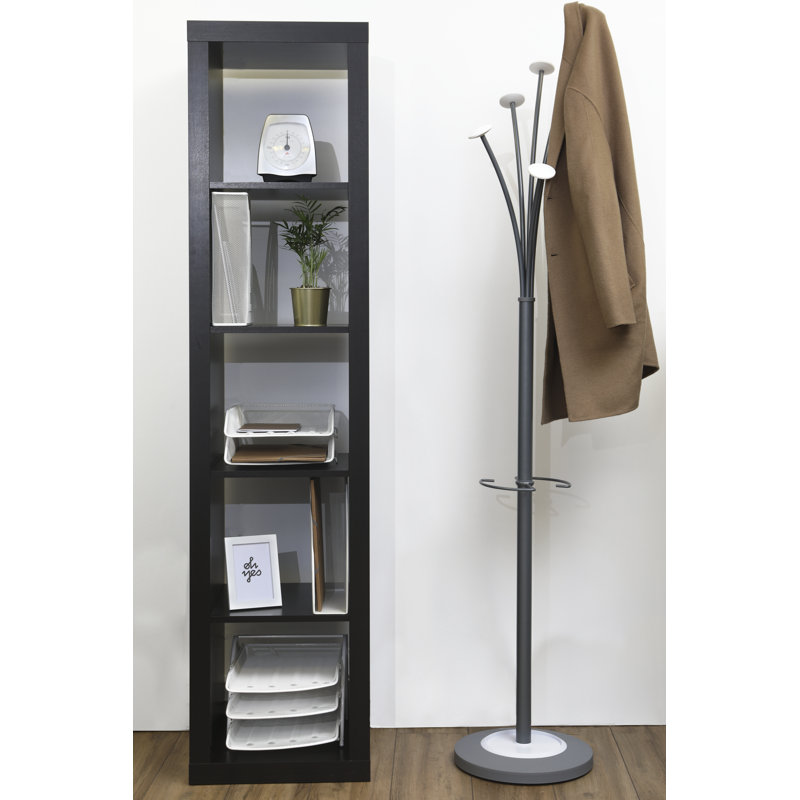 Abihail Metal Freestanding Coat Rack, White