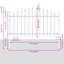 140 cm H x 170 cm W Border Fencing