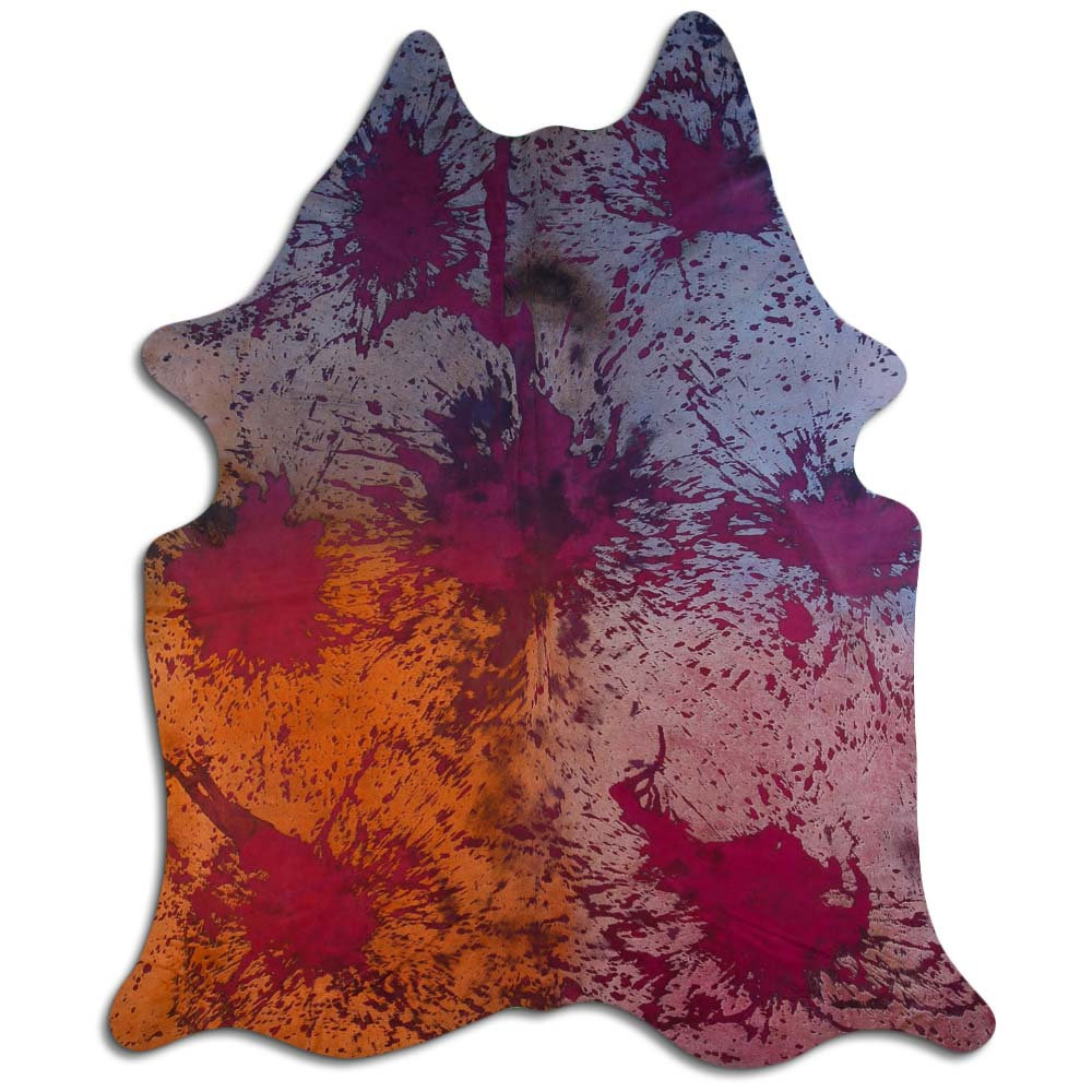 Foundry Select ACID WASHED HAIR ON Cowhide RUG DISTRESSED COLORFUL 3 ...