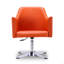 Chaise longue pivotante en cuir Pelo