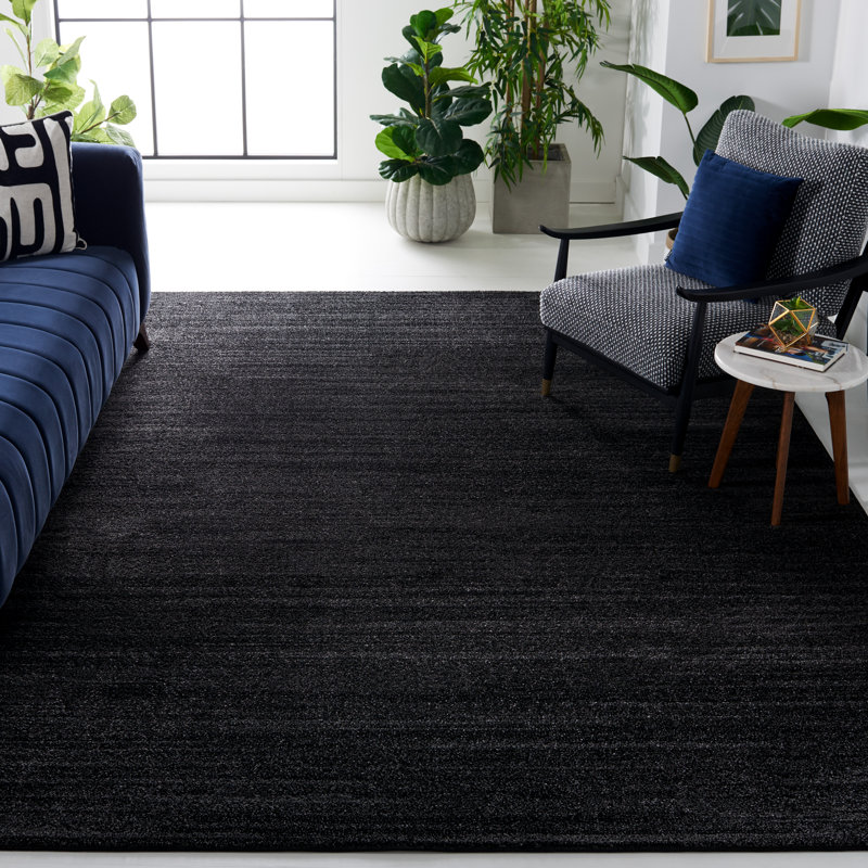 Adirondak Black/Ivory Area Rug, Rectangle 244 x 305cm