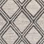Tapis noir / crème fait à la main Jibreal-526360473