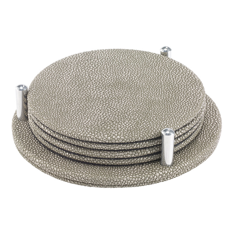 Stingray Rd Coaster Set, Pearl