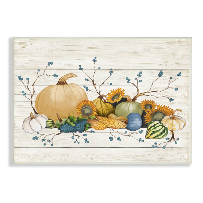 Rustic Abundant Harvest Legumes Fall, Plaque murale, H 10 po x l 15 po x P 0,5 po