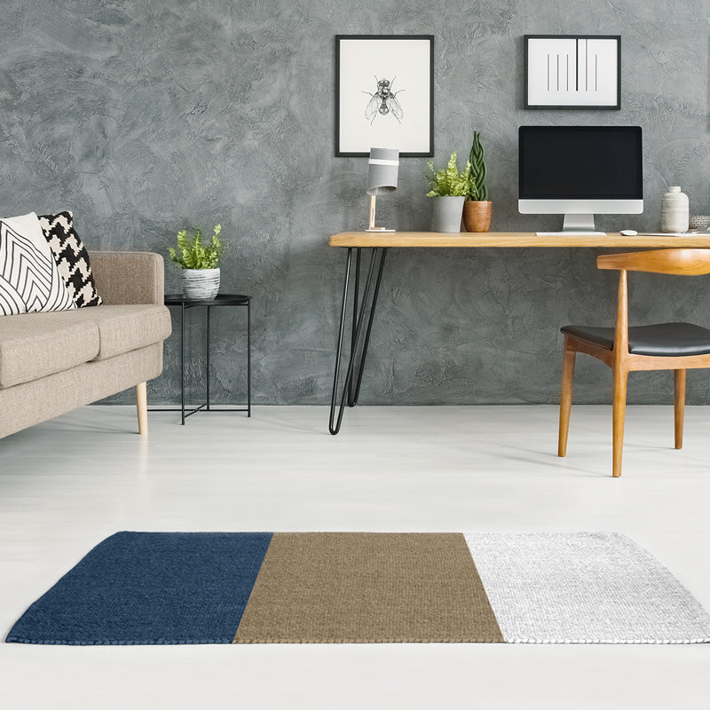 Tapis de zone en poly à rayures de football la corne, Rectangle 4 pi x 6 pi
