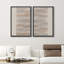 «Neutral Linear Minimal Abstract Wall Art Decor», reproduction encadrée sur toile 2 pièces-129189706-129189707