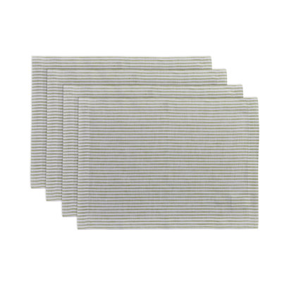 Amalfi Stripe - 100% Pure Linen Placemats