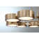 Talamanca 9-Light LED Chandelier in Noble Brass by Breegan Jane