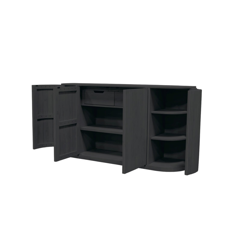 Buffet de 68 po de largeur Fairmont, Noir