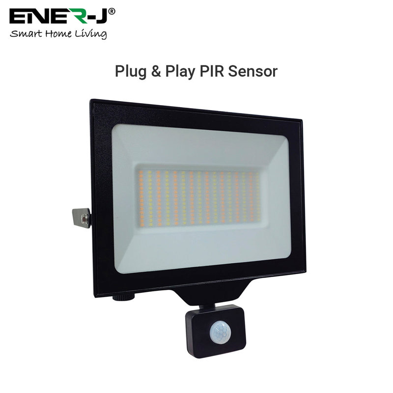 Ener-J Attachable PIR Motion Sensor for T205X T207X T210X Floodlights Black IP44