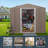 8Ft X 10Ft Outdoor Metal Storage Shed With Metal Floor Base,With Window-123283202-123283214