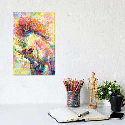 " Brave Horse " by Leon Devenice Painting Print