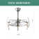 Clorene 24in. DIY Shape Ceiling Fan with Light, 6 Speeds Silent DC Motor Ceiling Fan with APP Control