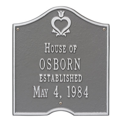 Penn 4-Line Wall Address Plaque