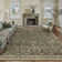Lares Machine Washable Vintage Area Rug With Non-Slip Backing