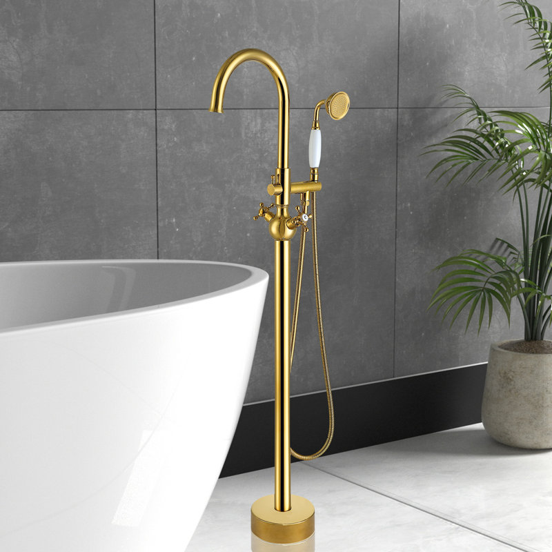 Freestanding Tub Filler, Tianium Golden