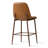 26 inch Faux Leather Counter Stools with Walnut Finish Metal Legs-754420464
