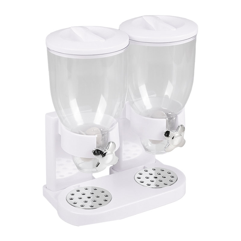 Perras Cereal Dispenser, White/Purple