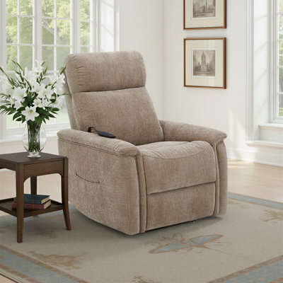 Fauteuil inclinable électrique Laken avec appui-tête, soutien lombaire, chaleur et massage