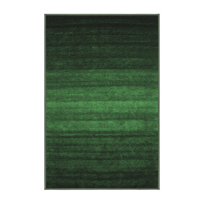 Tapis contemporains vert émeraude lavable à la machine 1776