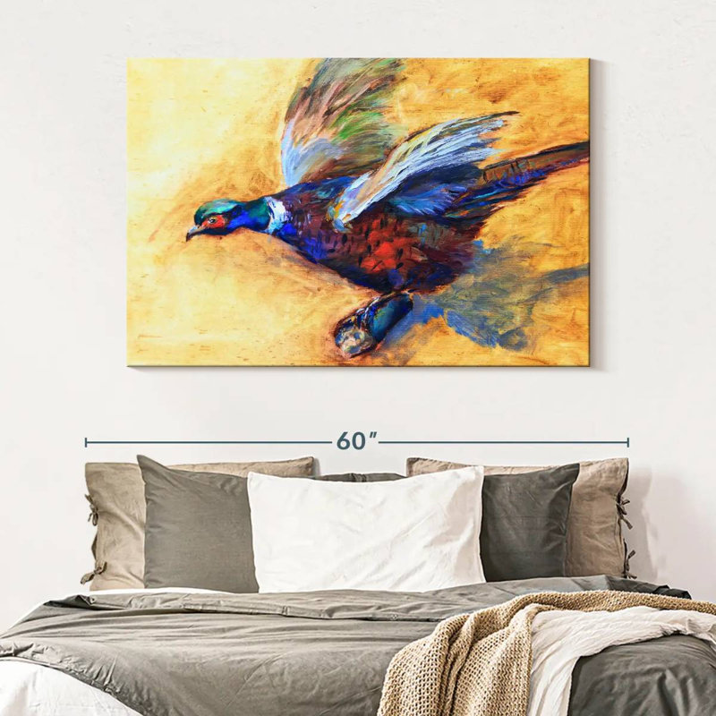 Pheasant, 34" H x 51" W