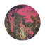 Sous-verres ronds en cuir rose de Chypre-119015013