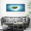Island Heart Shape - Wrapped Canvas Print