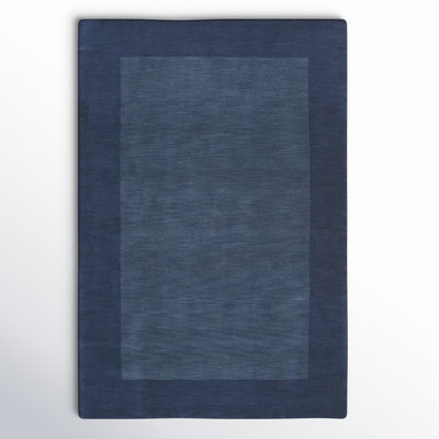 Dolma Navy Hand-Loomed Wool Rug