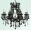 Lustre de Style 8-lumière bougie ET série