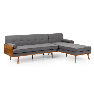 Bridgeport 100"" Wide Right Hand Facing Modular Sofa & Chaise -  George Oliver, 1B5E1A22D00A45BBB305E9022842C447