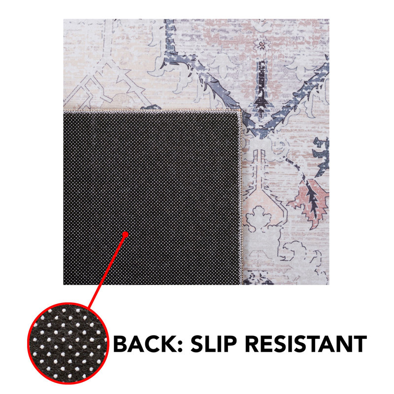 Tapis oriental beige / gris Pashen, Rectangle de 10 pi x 14 pi