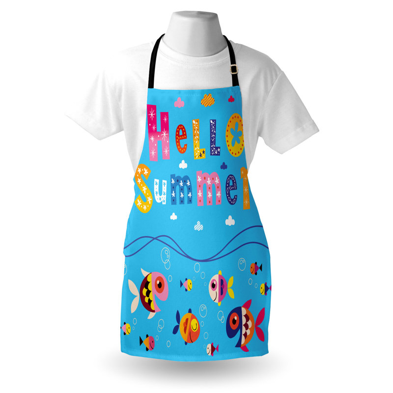 Multicolore tablier East Urban Home Saying unisexe, style patchwork et mots, taille adulte