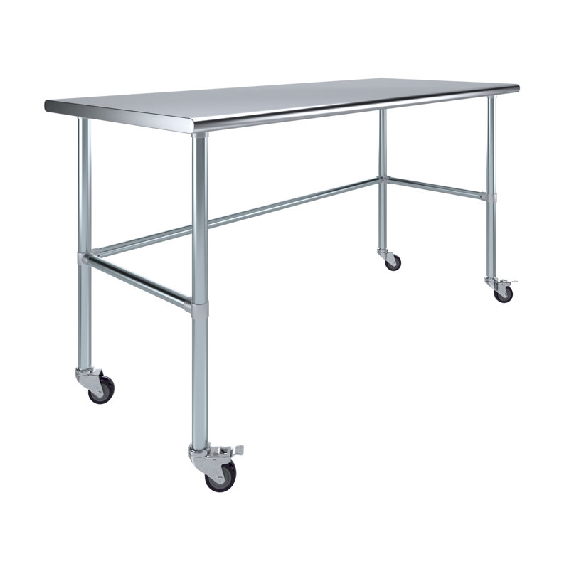 Table de travail en acier inoxydable, H 38 po x L 72 po x l 30 po