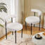 48cm H Upholstered Accent in White